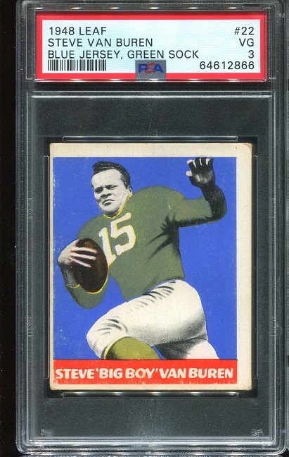 1948 Leaf #22G - Steve Van Buren - PSA 3