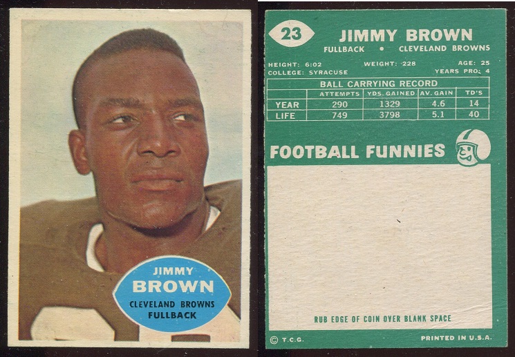 1960 Topps #23 - Jim Brown - vg