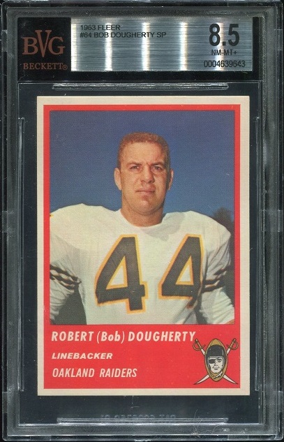 1963 Fleer #64 - Bob Dougherty - BVG 8.5