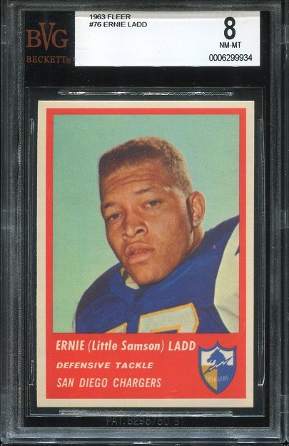 1963 Fleer #76 - Ernie Ladd - BVG 8