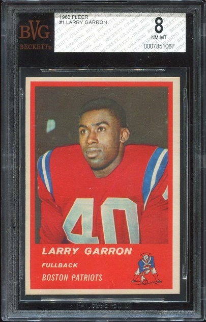 1963 Fleer #1 - Larry Garron - BVG 8