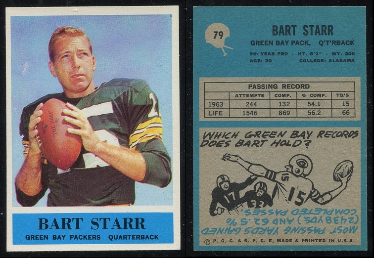 1964 Philadelphia #79 - Bart Starr - nm