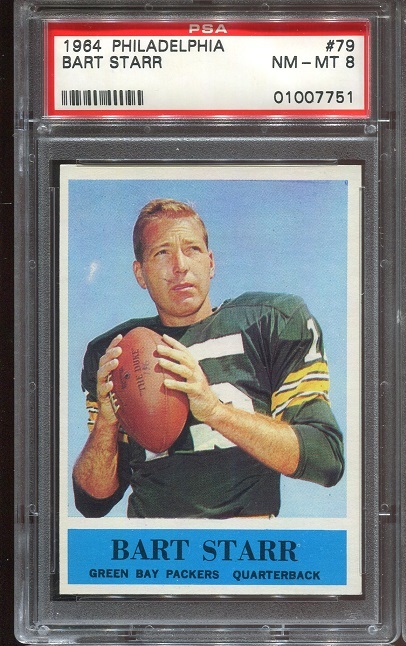 1964 Philadelphia #79 - Bart Starr - PSA 8