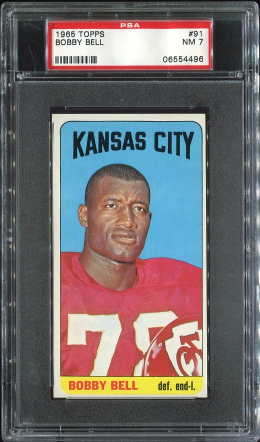 1965 Topps #91 - Bobby Bell - PSA 7