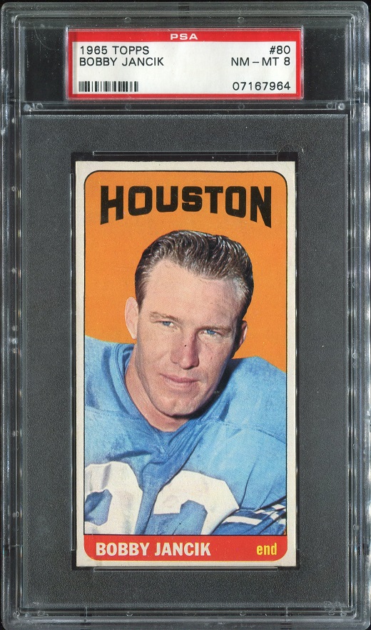 1965 Topps #80 - Bobby Jancik - PSA 8