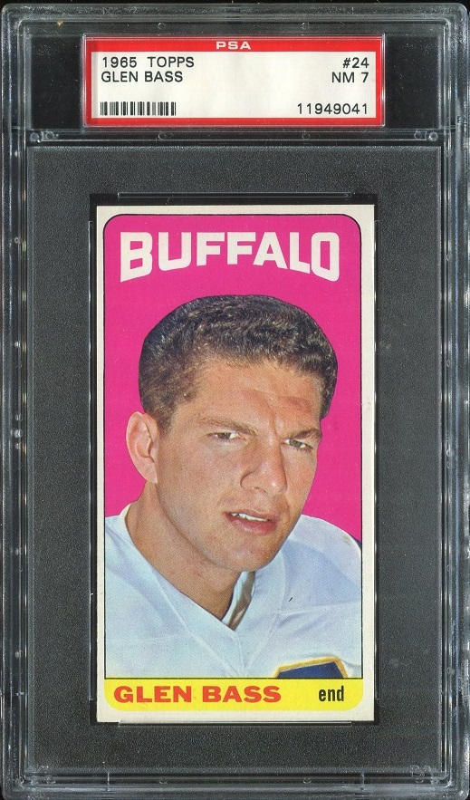 1965 Topps #24 - Glenn Bass - PSA 7