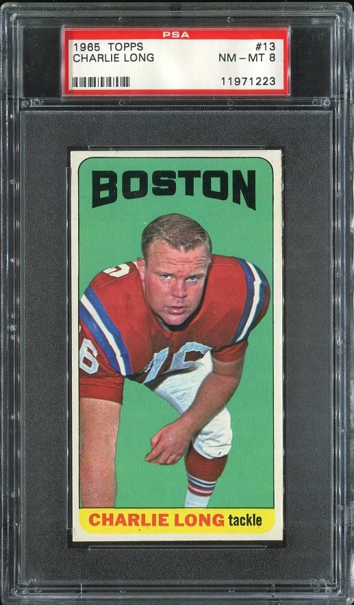 1965 Topps #13 - Charles Long - PSA 8