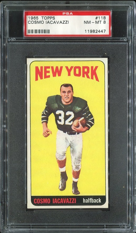 1965 Topps #118 - Cosmo Iacavazzi - PSA 8