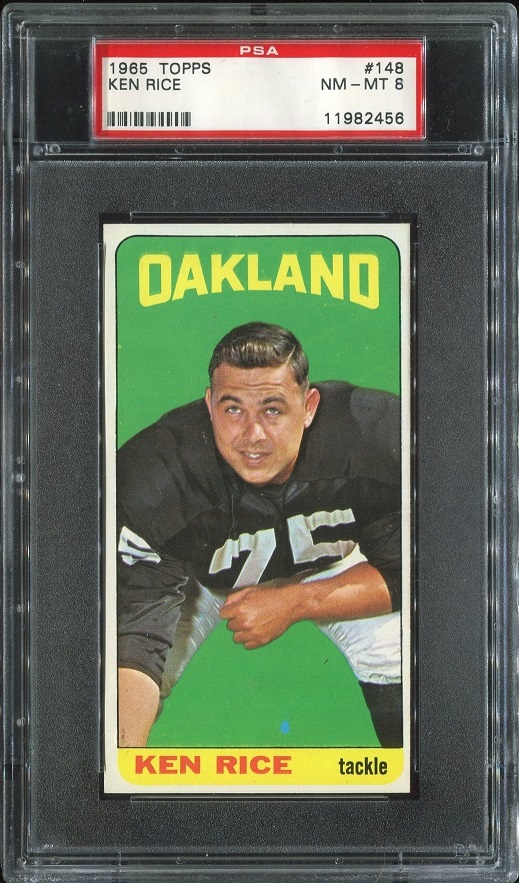 1965 Topps #148 - Ken Rice - PSA 8