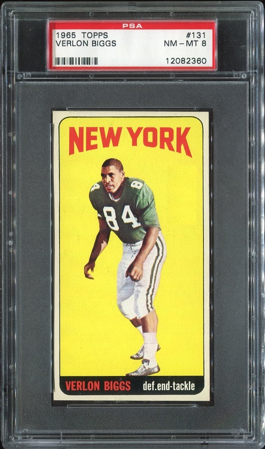 1965 Topps #131 - Verlon Biggs - PSA 8