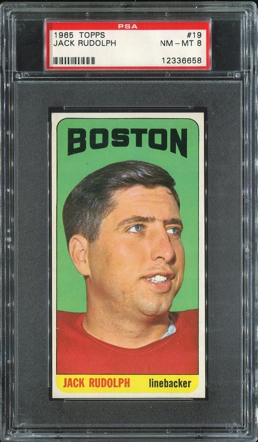 1965 Topps #19 - Jack Rudolph - PSA 8