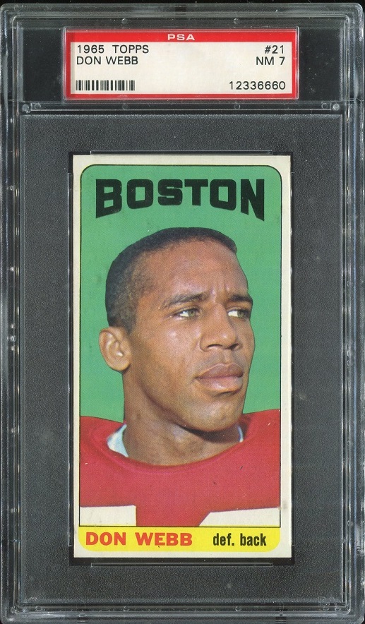 1965 Topps #21 - Don Webb - PSA 7