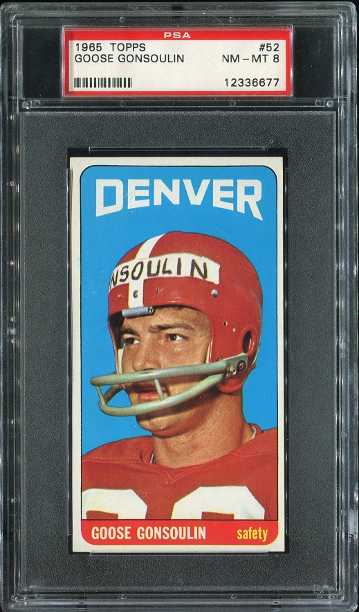 1965 Topps #52 - Goose Gonsoulin - PSA 8