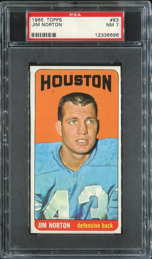 1965 Topps #83 - Jim Norton - PSA 7