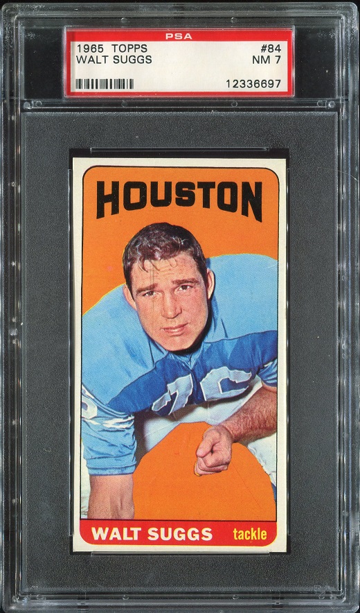 1965 Topps #84 - Walt Suggs - PSA 7