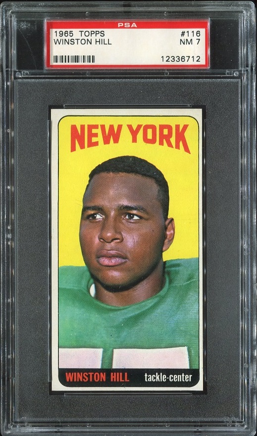 1965 Topps #116 - Winston Hill - PSA 7