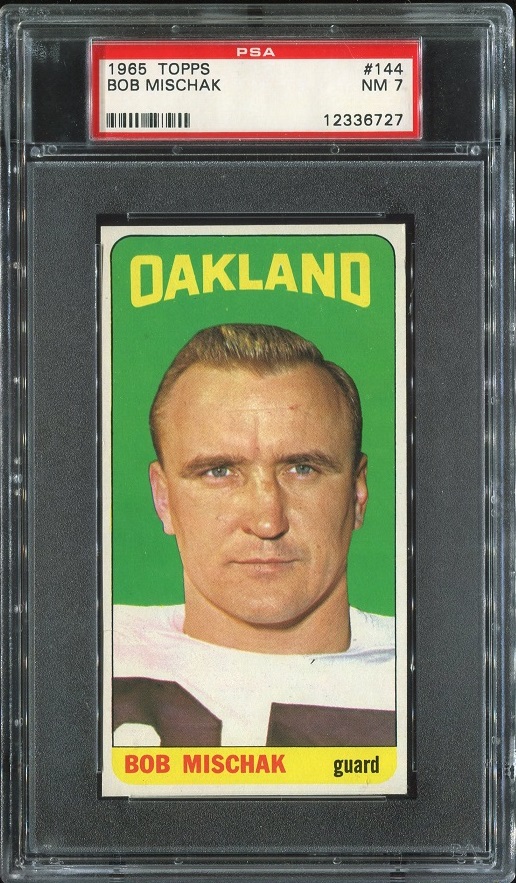 1965 Topps #144 - Bob Mischak - PSA 7