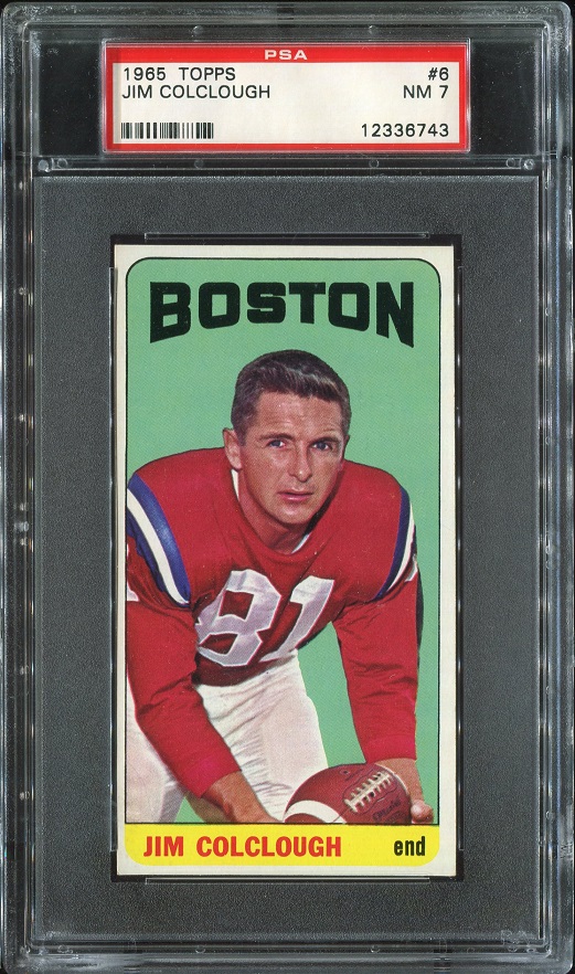 1965 Topps #6 - Jim Colclough - PSA 7