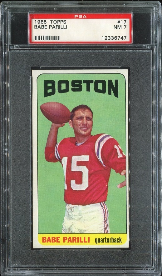 1965 Topps #17 - Babe Parilli - PSA 7