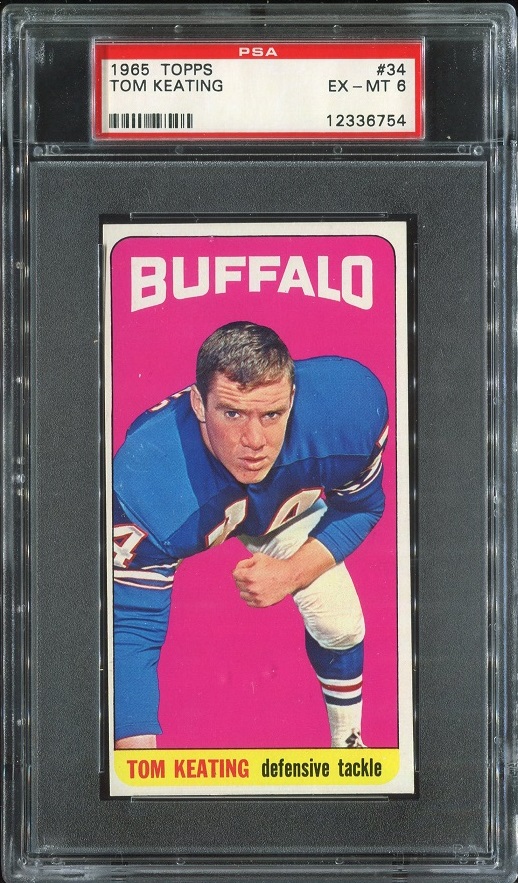 1965 Topps #34 - Tom Keating - PSA 6