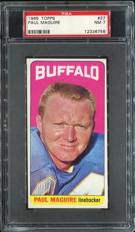 1965 Topps #37 - Paul Maguire - PSA 7