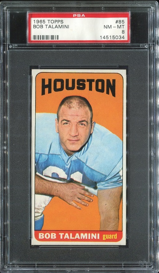 1965 Topps #85 - Bob Talamini - PSA 8