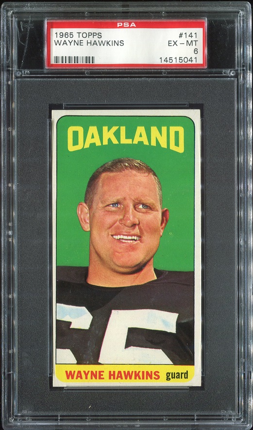 1965 Topps #141 - Wayne Hawkins - PSA 6