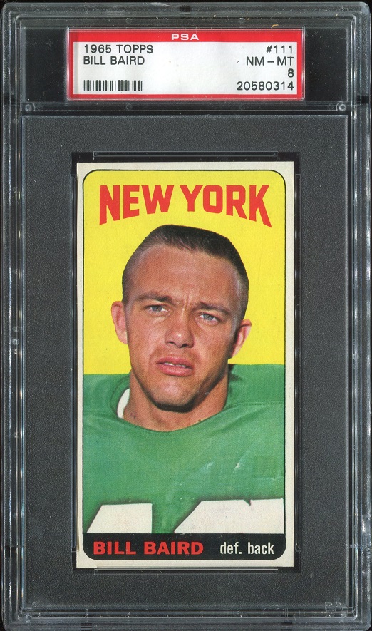 1965 Topps #111 - Bill Baird - PSA 8