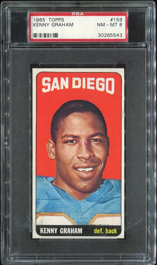 1965 Topps #159 - Kenny Graham - PSA 8