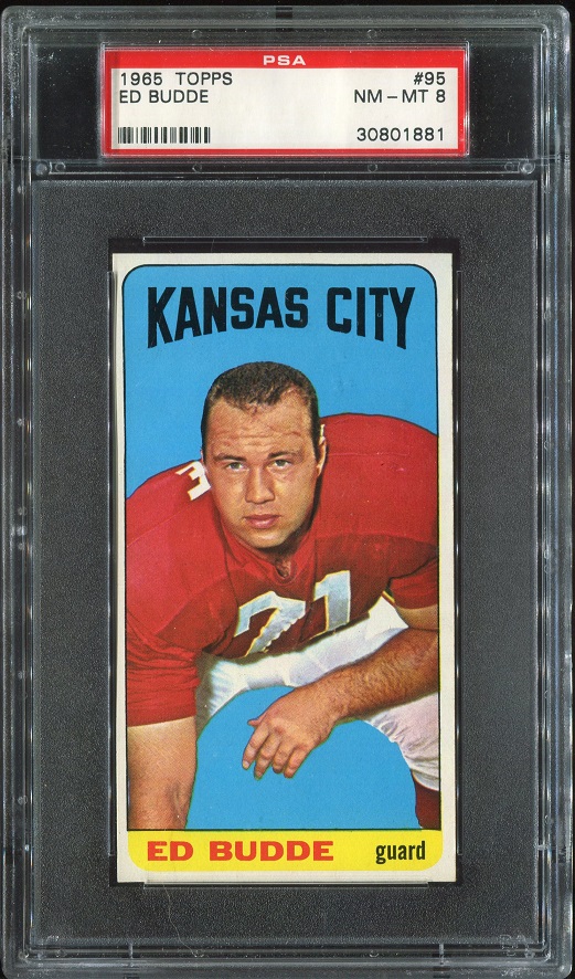 1965 Topps #95 - Ed Budde - PSA 8