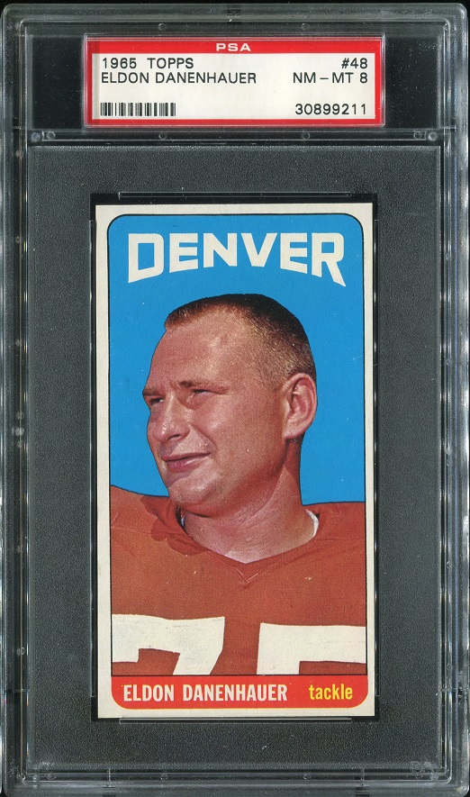 1965 Topps #48 - Eldon Danenhauer - PSA 8