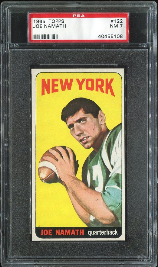 1965 Topps #122 - Joe Namath - PSA 7