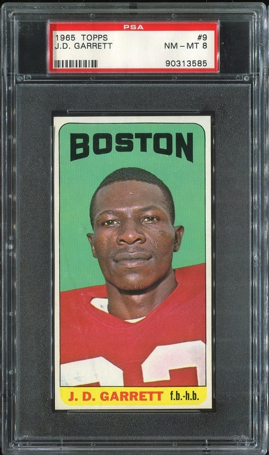 1965 Topps #9 - J.D. Garrett - PSA 8