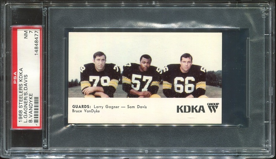 1968 KDKA Steelers #8 - Guards - PSA 7