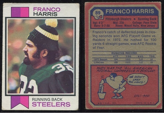 1973 Topps #89 - Franco Harris - good